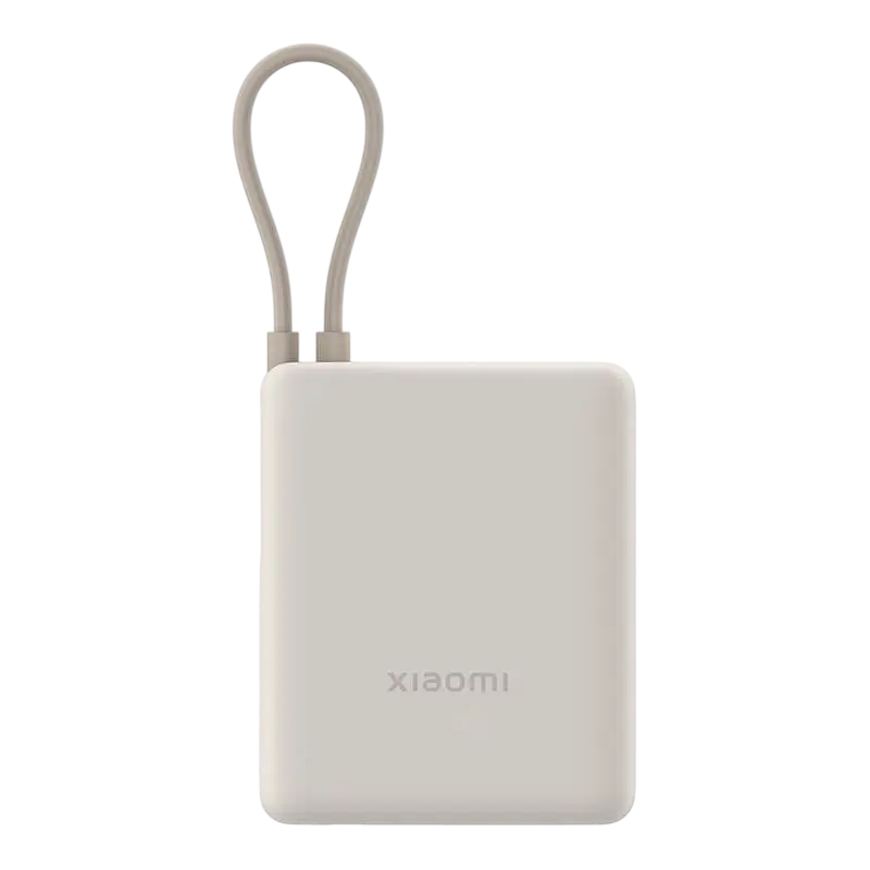 Power Bank, Xiaomi 10000 mAh, 33W (Integrated Cable) Tan GL