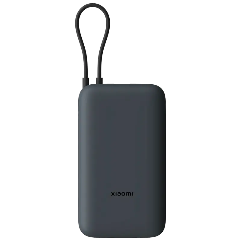 Power Bank, Xiaomi 20000 mAh, (Integrated Cable) Dark Gray GL