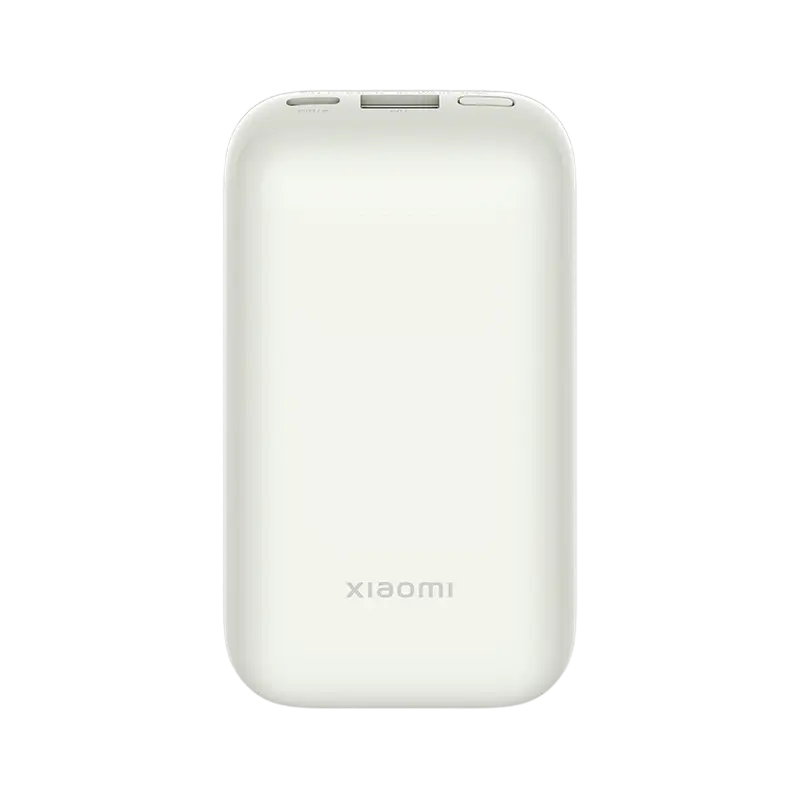 Power Bank, Xiaomi 10000 mAh, 33W Pocket Edition Pro, Ivory