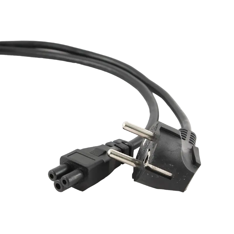 Power Cord PC-220V 1.0m Euro Plug VDE-approved molded power cord, Cablexpert, PC-186-ML12-1M