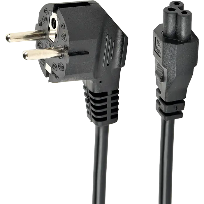 Power Cord PC-220V 3.0m Euro Plug VDE-approved molded power cord, Cablexpert, PC-186-ML12-3M