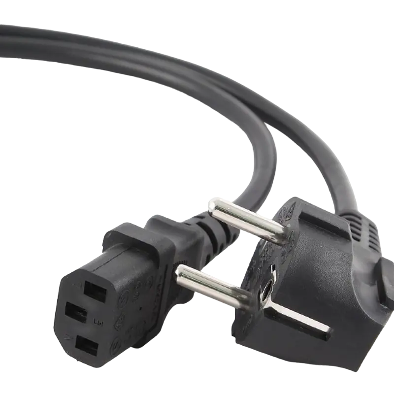 Power Cord PC-220V 3.0m Euro Plug, 10A, Cablexpert, PC-186-VDE-3M