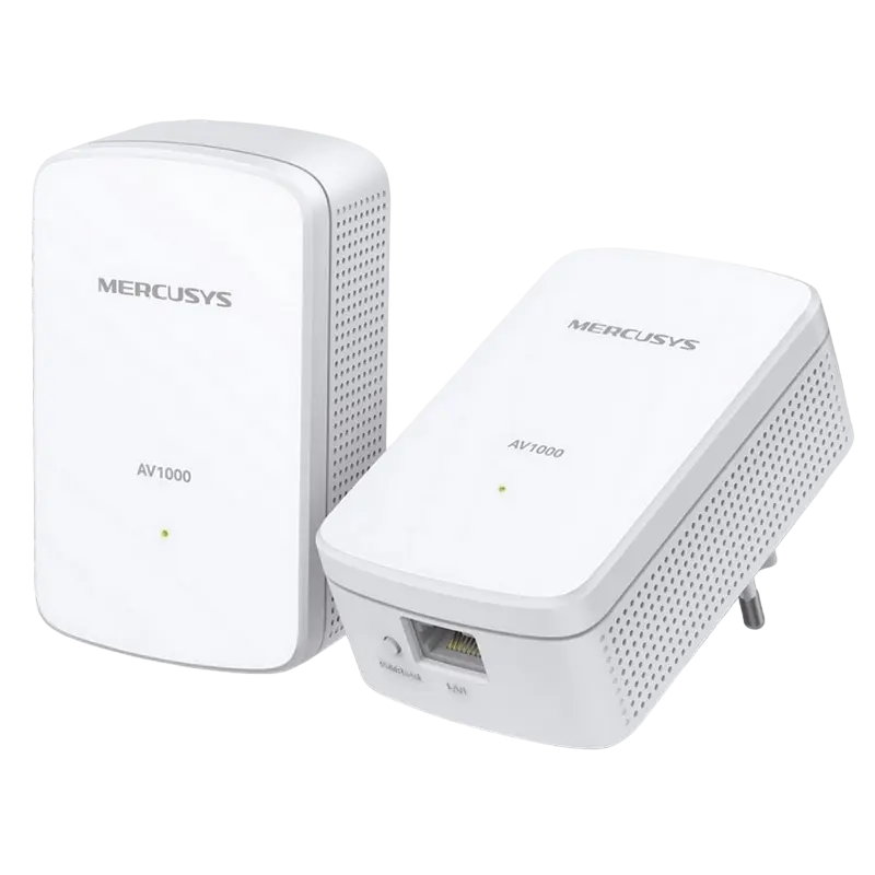 Powerline Adapter MERCUSYS, MP500 KIT, AV1000, 1xGbit Port