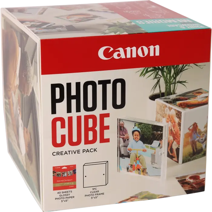 Canon Paper PP-201, 5X5", Cube, CP Wh/Bl