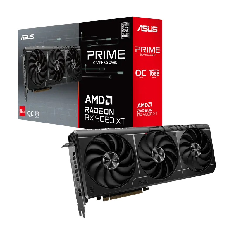 ASUS Radeon RX 9060XT 16GB GDDR6 Prime OC (PRIME-RX9060XT-O16G)
