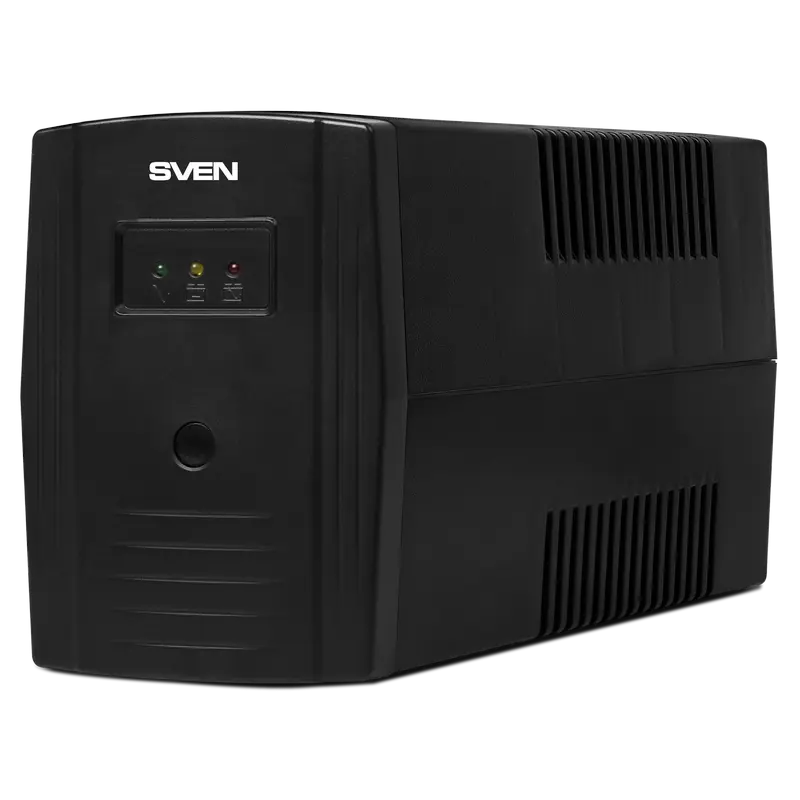 UPS SVEN Pro 600, 600VA/360W, Line Interactive, AVR, LED, 2xShuko Sockets