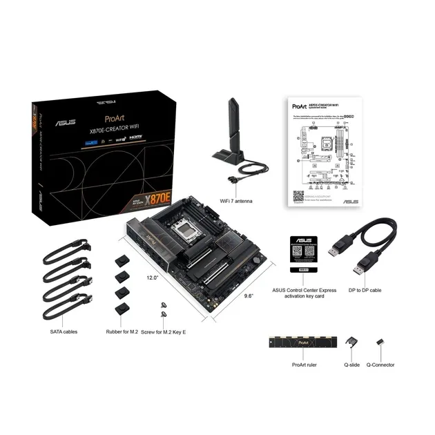 ASUS PROART X870E-CREATOR sAM5 X870E 4xDDR5 M.2 HDMI WiFi BT ATX, vedere alternativă