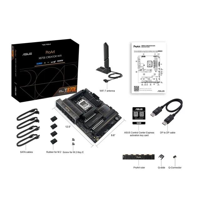 ASUS PROART X870E-CREATOR sAM5 X870E 4xDDR5 M.2 HDMI BT ATX, vedere alternativă