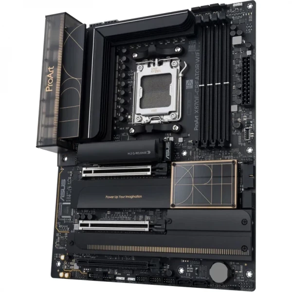 Asus ProArt x870e-creator wifi (sAM5, x870e, ddr5), vedere laterală