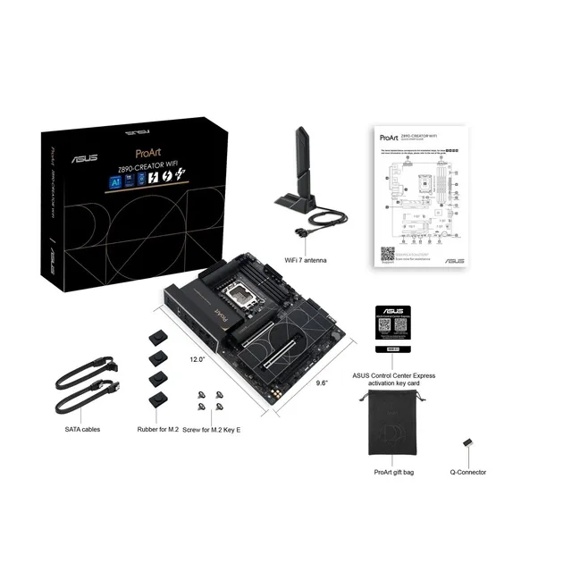ASUS PROART Z890-CREATOR s1851 Z890 4xDDR5 M.2 HDMI DP Wi-Fi ATX, vedere alternativă