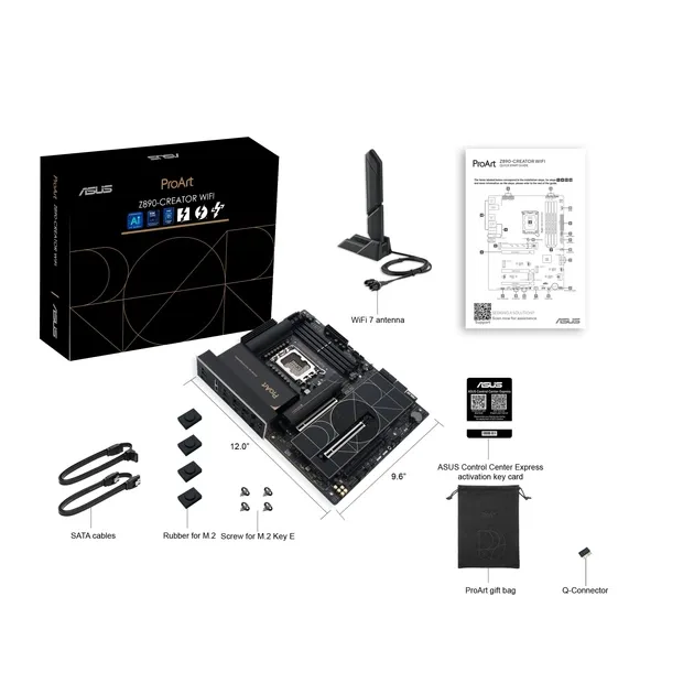 ASUS PROART Z890-CREATOR s1851 Z890 4xDDR5 M.2 HDMI DP Wi-Fi BT, vedere alternativă