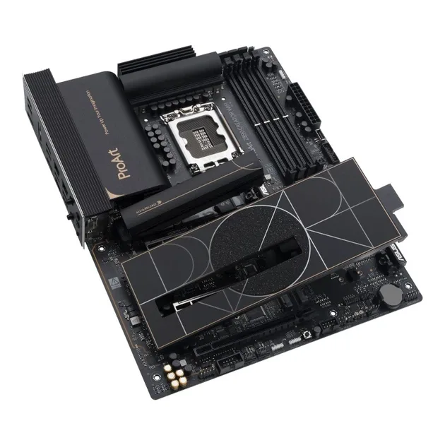 ASUS ProArt Z890-CREATOR WIFI, 4×DDR5, vedere laterală
