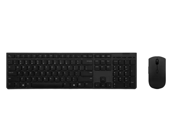Lenovo Professional Wireless Rechargeable Combo Keyboard and Mouse, 2.4G & Bluetooth, Multi-Device, Russian/Cyrillic
