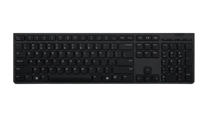 Lenovo Professional Wireless Rechargeable Keyboard, 2.4G & Bluetooth, Multi-Device, EN/RU