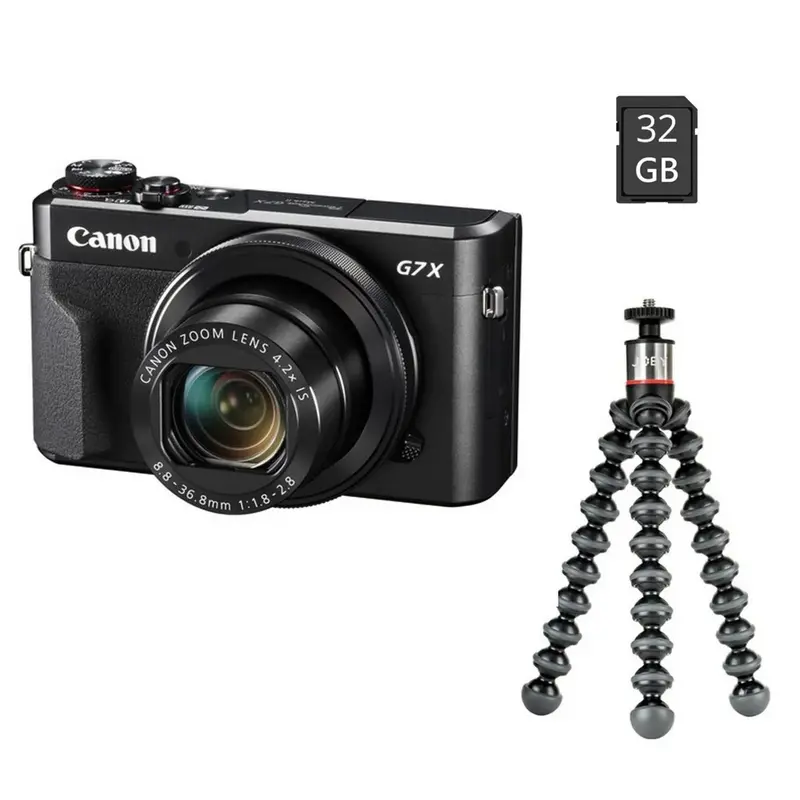 Canon PS G7 X Mark II Black, Vlogger Kit