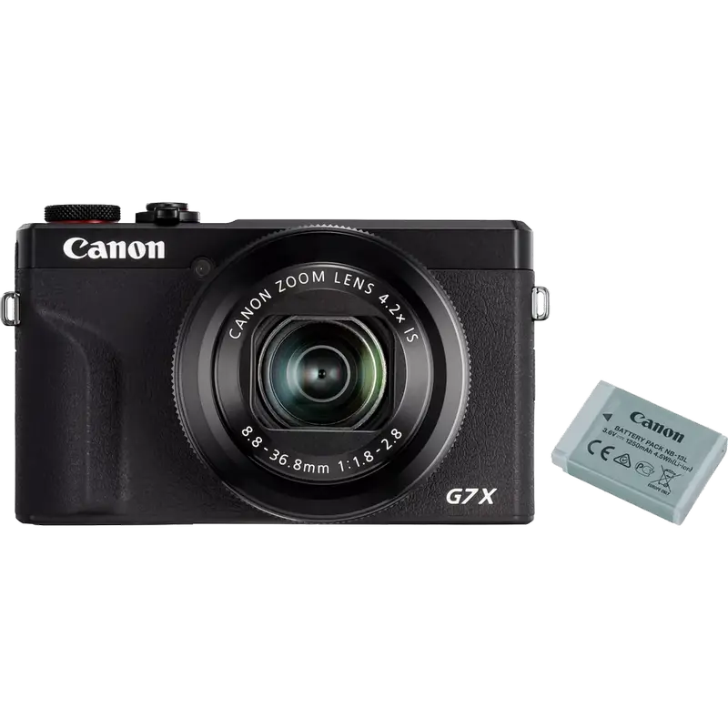 Canon PS G7 X Mark III Black + Additional Battery