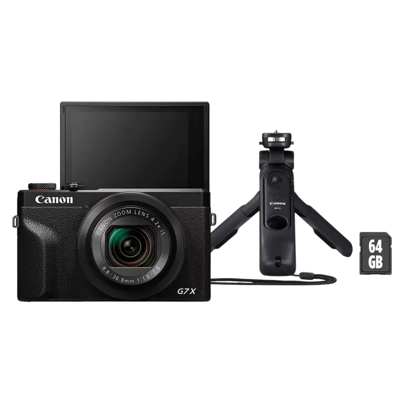 Canon PS G7 X Mark III Black, Vlogger Kit