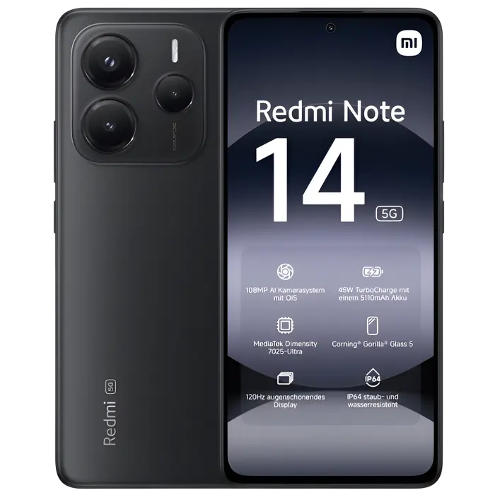 Redmi Note 14 5G 6/128GB EU Midniht Black
