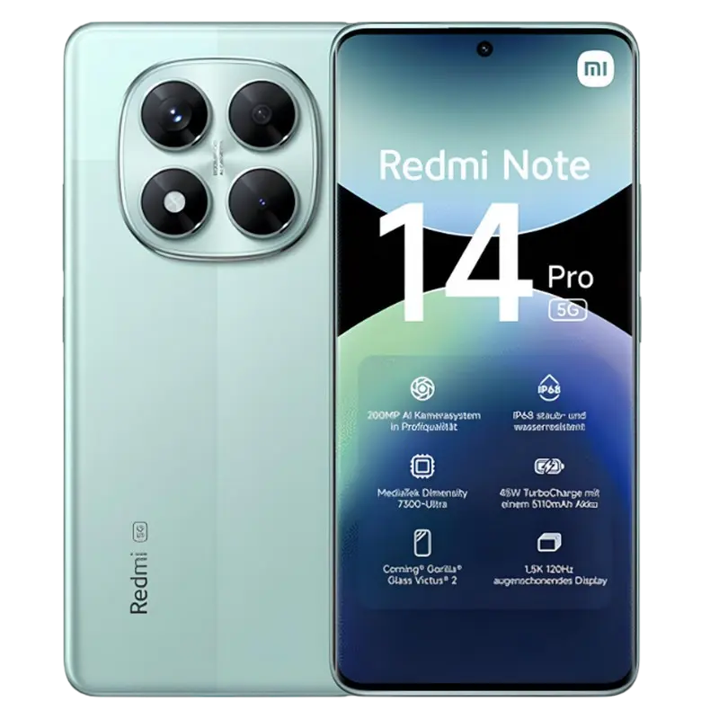 Redmi Note 14 Pro 5G 8/256GB EU Coral Green