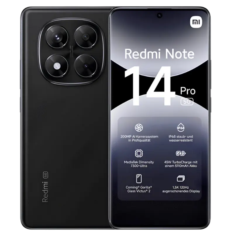 Redmi Note 14 Pro 5G 8/256GB EU Midnight Black