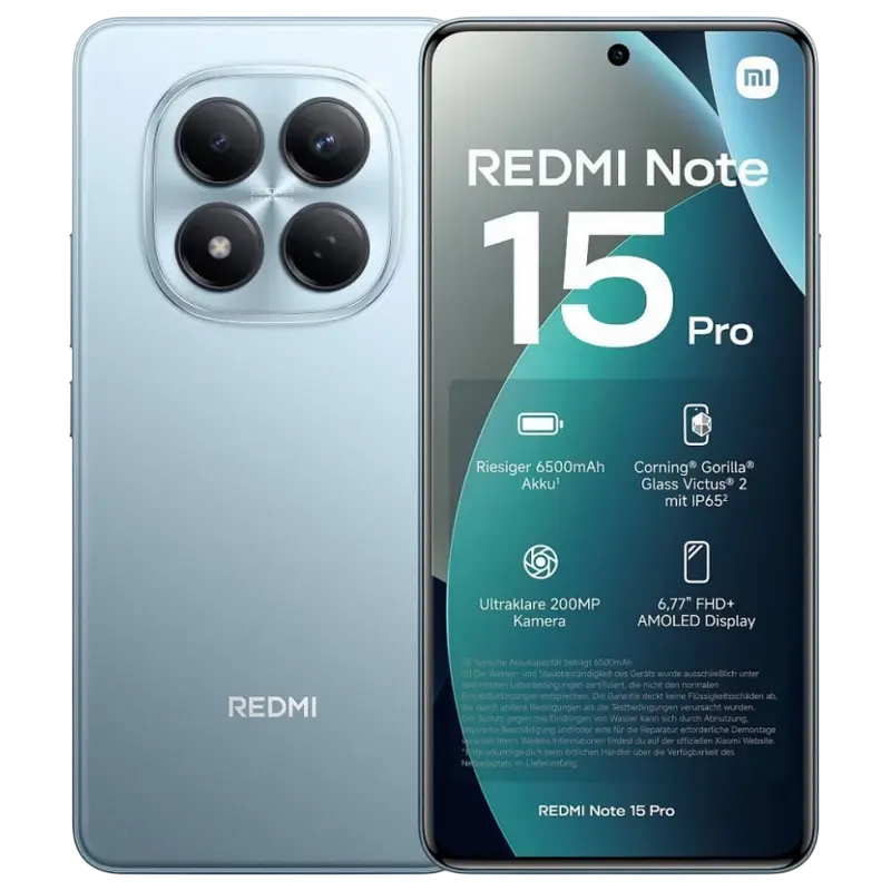 Xiaomi Redmi Note 15 Pro 4G 12/512GB EU Glacier Blue