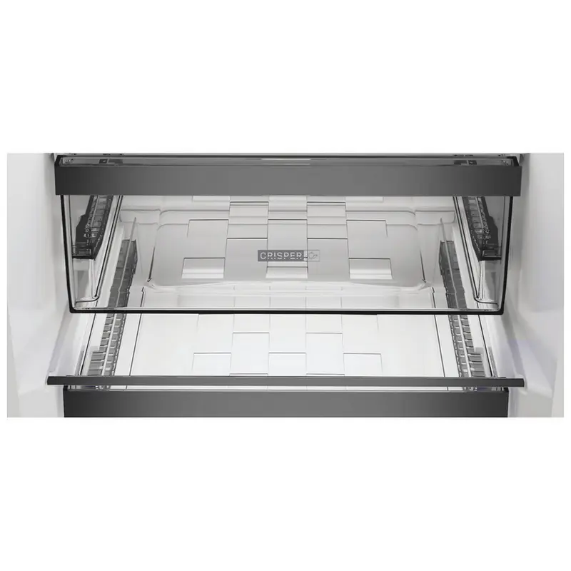 Frigider combinat Whirlpool WHK 25364 XBR4E No Frost 316 L gri, vedere laterală