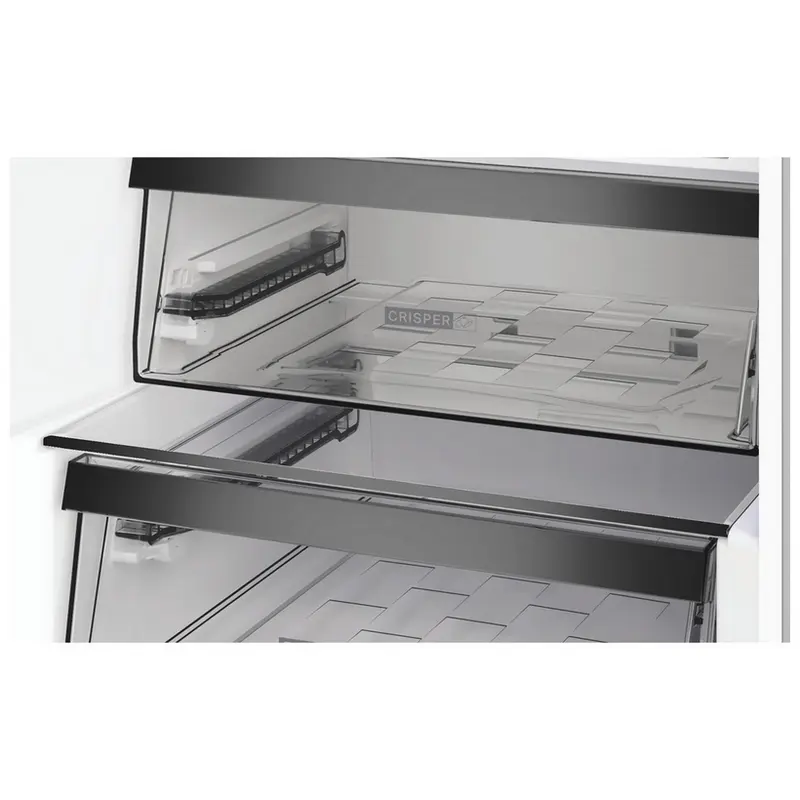 Frigider combinat Whirlpool WHK 25364 XBR4E No Frost 316 L gri, detaliu interfață