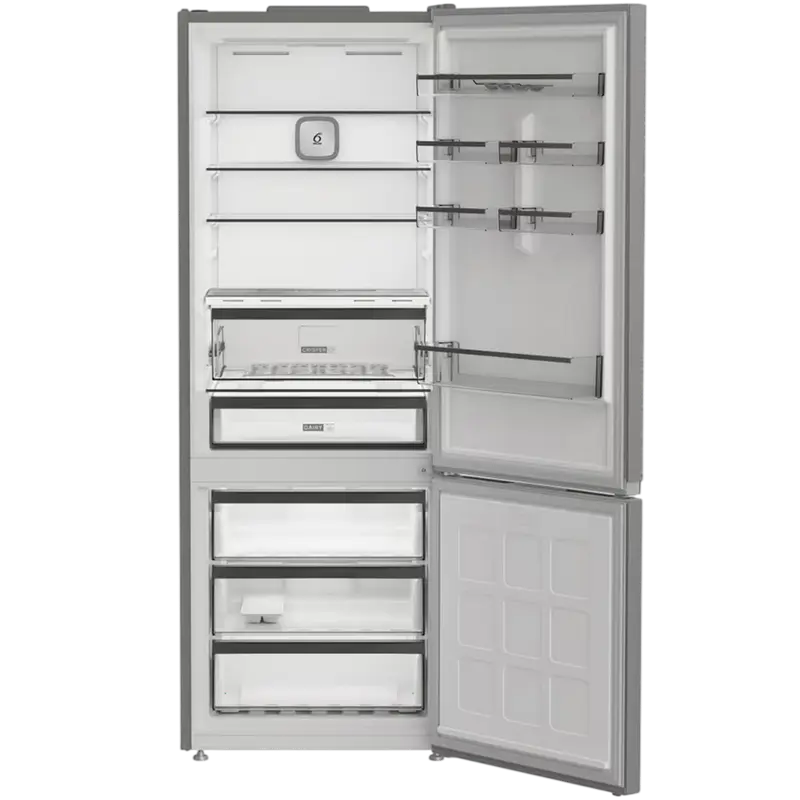 Frigider Whirlpool WHK2 6494 X6E No Frost 490L Gri, detaliu interfață