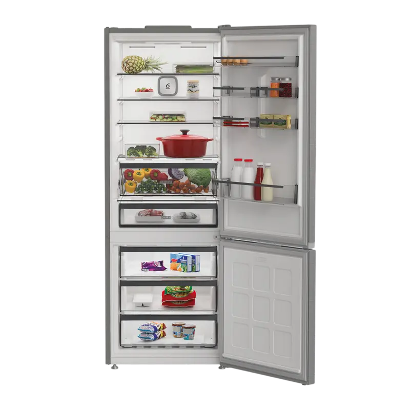 Frigider Whirlpool WHK2 6494 X6E No Frost 490L Gri, imagine suplimentară 7