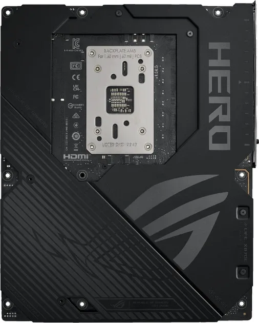 ASUS ROG CROSSHAIR X870E HERO (90MB1IE0-M0EAY0), vedere laterală