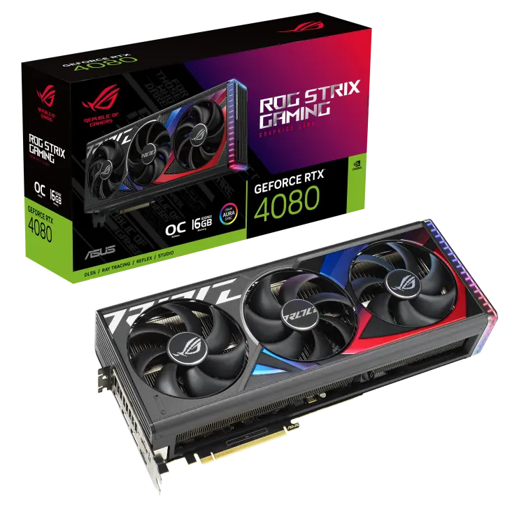 ASUS RTX4080 16GB GDDR6X Rog Strix (ROG-STRIX-RTX4080-O16-GGAMING)