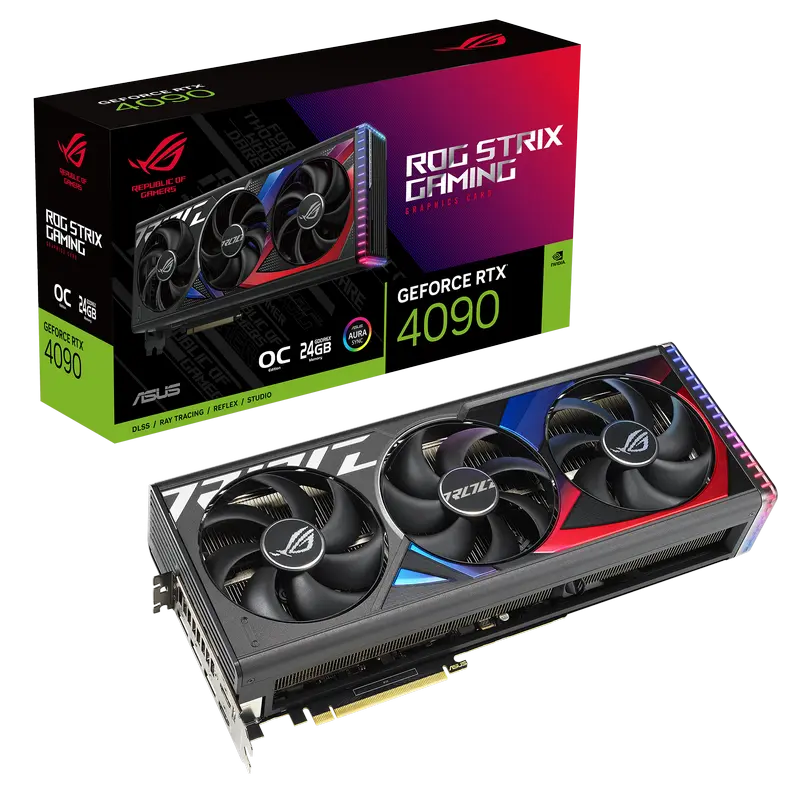 ASUS RTX4090 24GB GDDR6X ROG Strix Gaming OC (ROG-STRIX-RTX4090-O24G-GAMING)