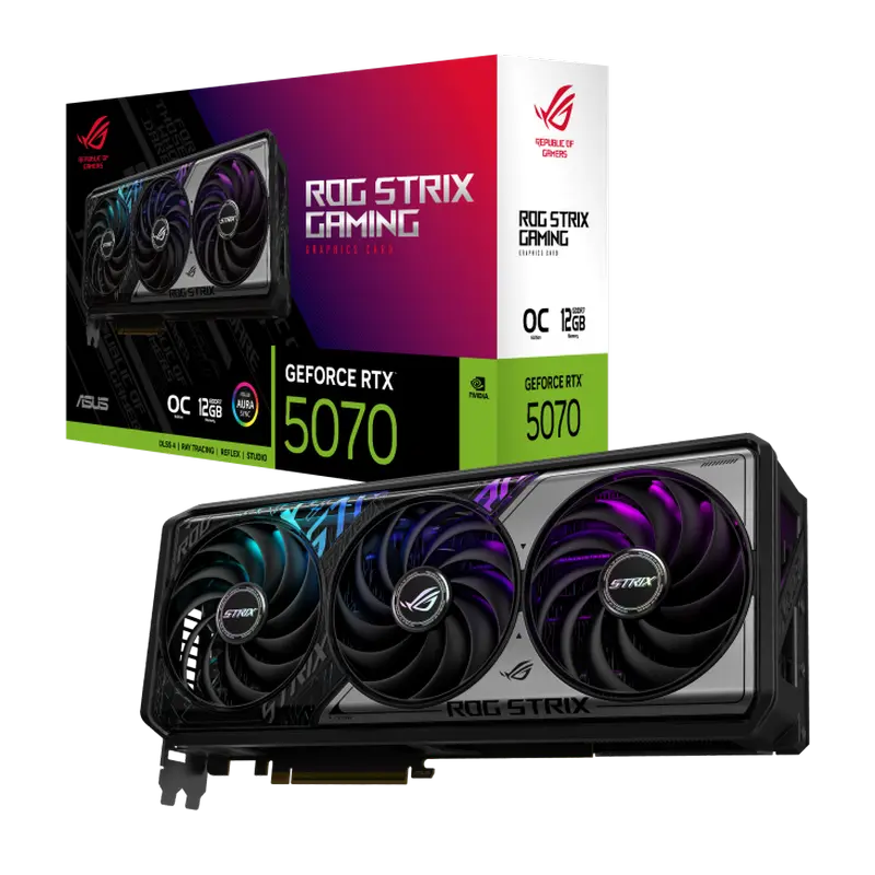 ASUS RTX5070 12GB GDDR7 ROG Strix (ROG-STRIX-RTX5070-O12G-GAMING)