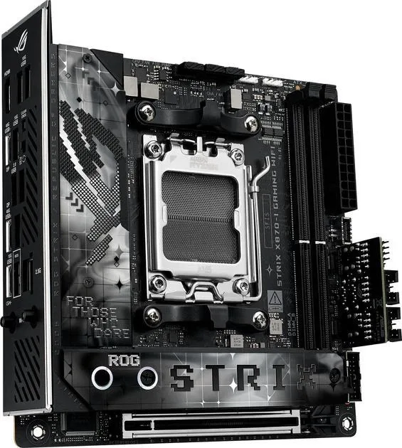 Asus ROG STRIX X870-I GAMING WIFI, vedere laterală