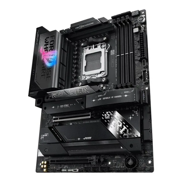 ASUS ROG STRIX X870E-E GAMING sAM5 X870E 4xDDR5 M.2 HDMI BT ATX, vedere laterală