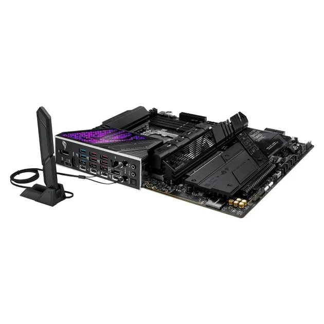 ASUS ROG STRIX Z890-E s1851 Z890 4xDDR5 M.2 DP HDMI Wi-Fi BT, vedere laterală