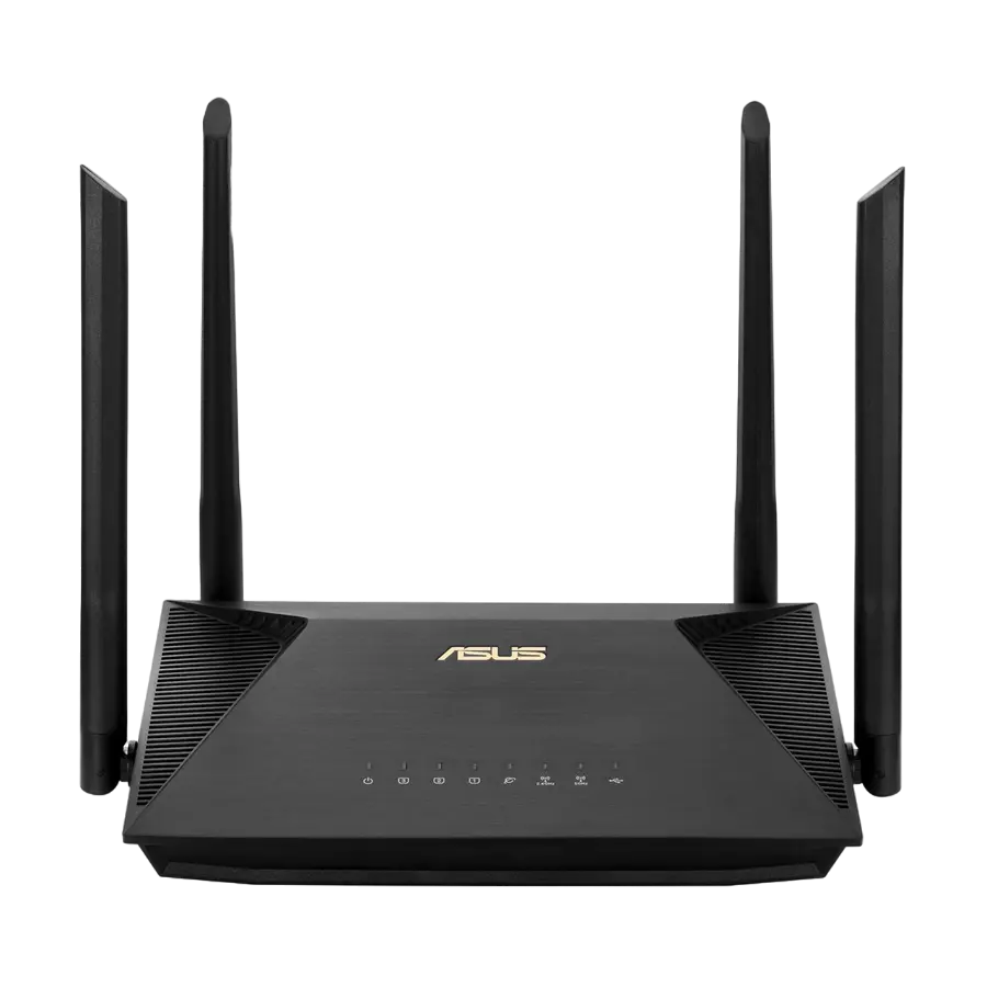 Wi-Fi 6 Dual Band ASUS Router "RT-AX53U", 1800Mbps, OFDMA, Gbit Ports, USB2.0