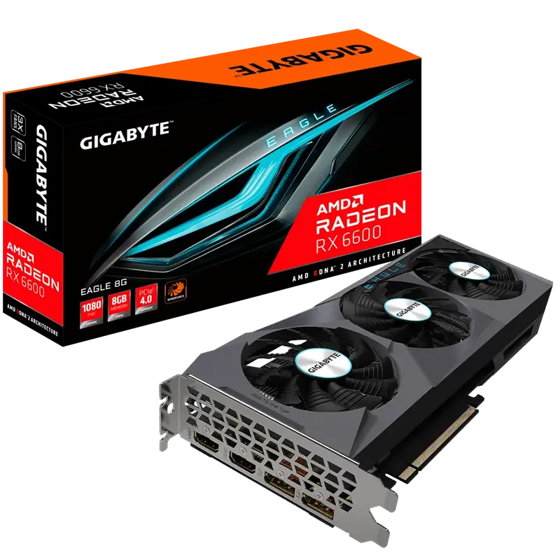VGA Gigabyte Radeon RX 6600 8GB GDDR6 Eagle (GV-R66EAGLE-8GD)