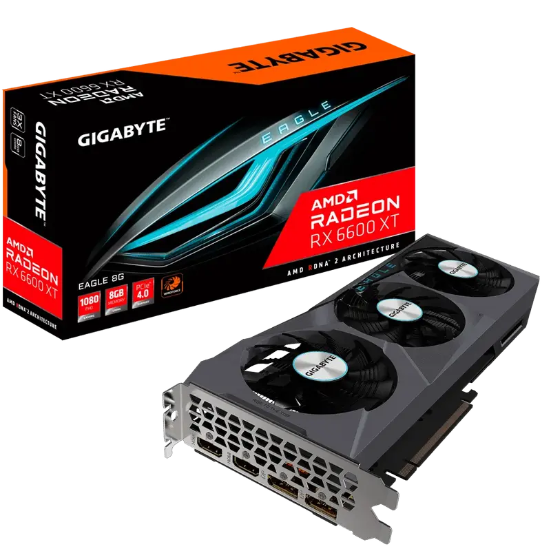 VGA Gigabyte Radeon RX 6600 XT 8GB GDDR6 Eagle (GV-R66XTEAGLE-8GD)