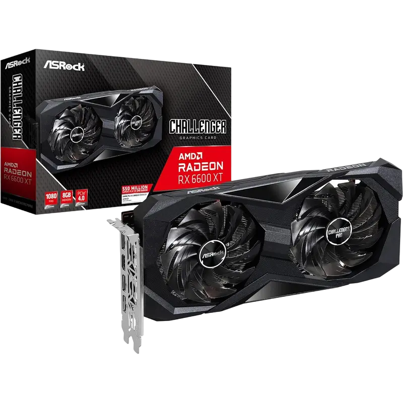 VGA ASRock Radeon RX 6600 XT Challenger D 8G OC (RX6600XT CLD 8GO)