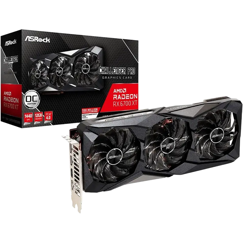 VGA ASRock Radeon RX 6700 XT Challenger Pro 12G OC (RX6700XT CLP 12GO)