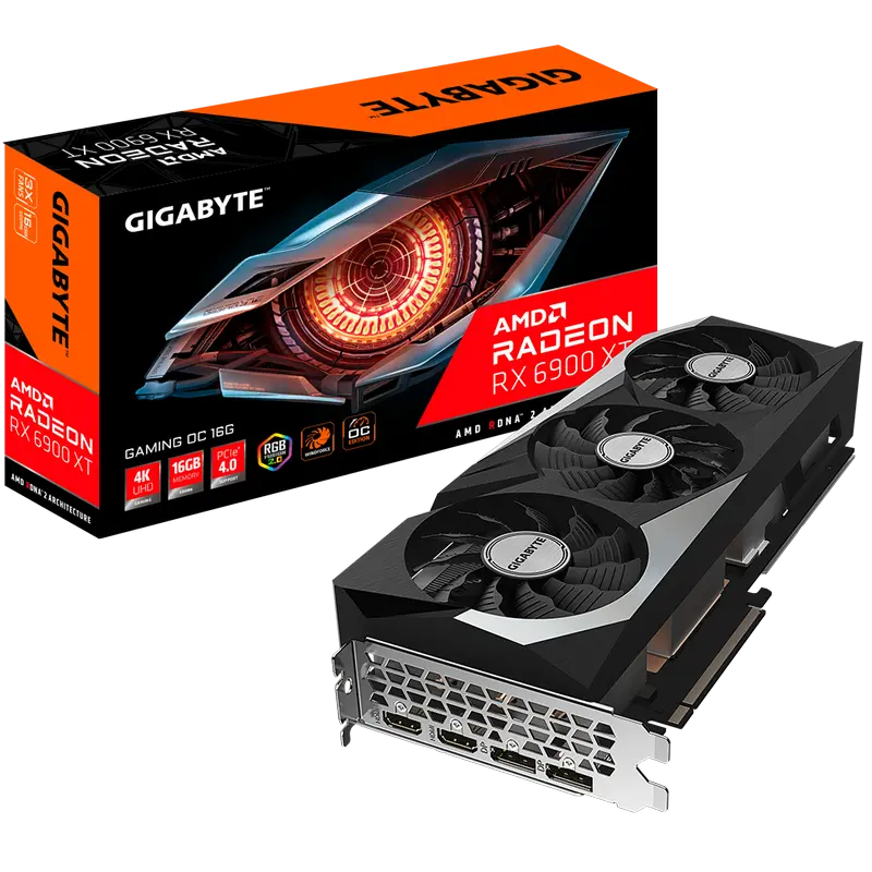VGA Gigabyte Radeon RX 6900 XT 16GB GDDR6 Gaming OC (GV-R69XTGAMING OC-16GD)