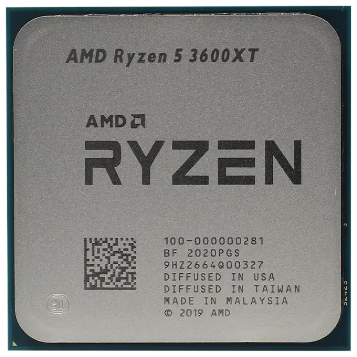 CPU AMD Ryzen 5 3600XT (3.8-4.5GHz, 6C/12T, L2 3MB, L3 32MB, 7nm, 95W), Socket AM4, Tray