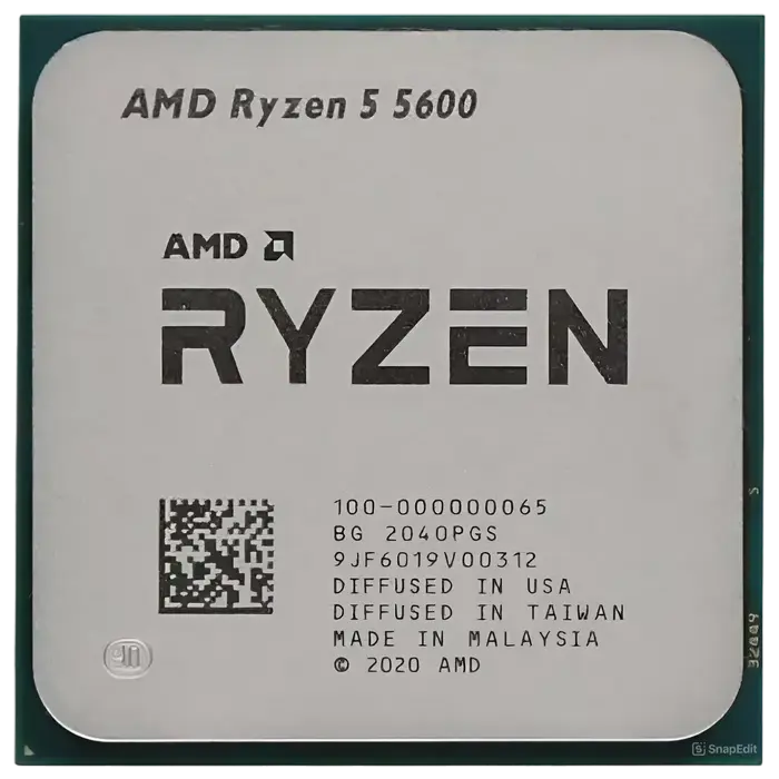 CPU AMD Ryzen 5 5600 (3.5-4.4GHz, 6C/12T, L2 3MB, L3 32MB, 7nm, 65W), Socket AM4, Tray