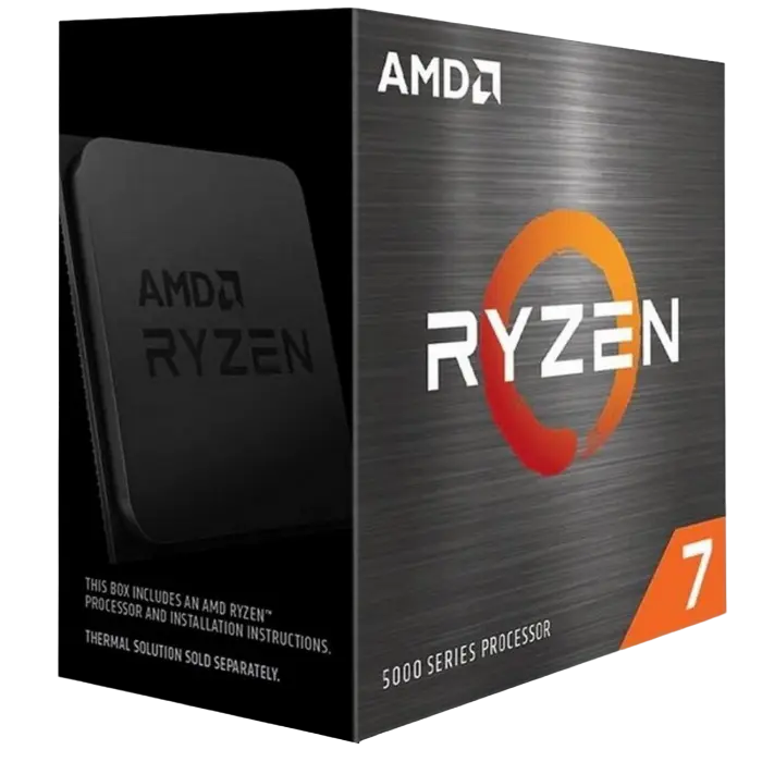 CPU AMD Ryzen 7 5800X (3.8-4.7GHz, 8C/16T, L2 4MB, L3 32MB, 7nm, 105W), Socket AM4, Rtl