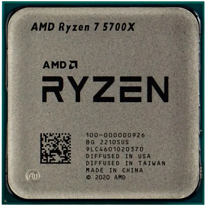 CPU AMD Ryzen 7 5800X (3.8-4.7GHz, 8C/16T, L2 4MB, L3 32MB, 7nm, 105W), Socket AM4, Tray