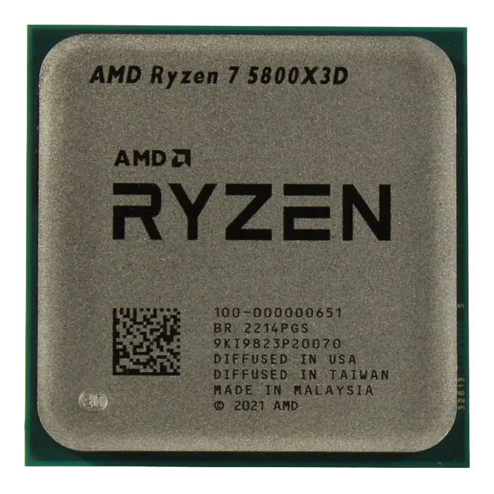 CPU AMD Ryzen 7 5800X3D (3.4-4.5GHz, 8C/16T, L2 4MB, L3 96MB, 7nm, 105W), Socket AM4, Tray