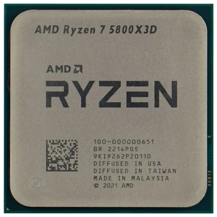 CPU AMD Ryzen 7 5800X3D (3.4-4.5GHz, 8C/16T, L2 4MB, L3 96MB, 7nm, 105W), Socket AM4, Rtl