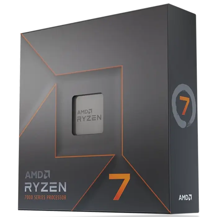 CPU AMD Ryzen 7 7700X (4.5-5.4GHz, 8C/16T, L2 8MB, L3 32MB, 5nm, 105W), Socket AM5, Rtl
