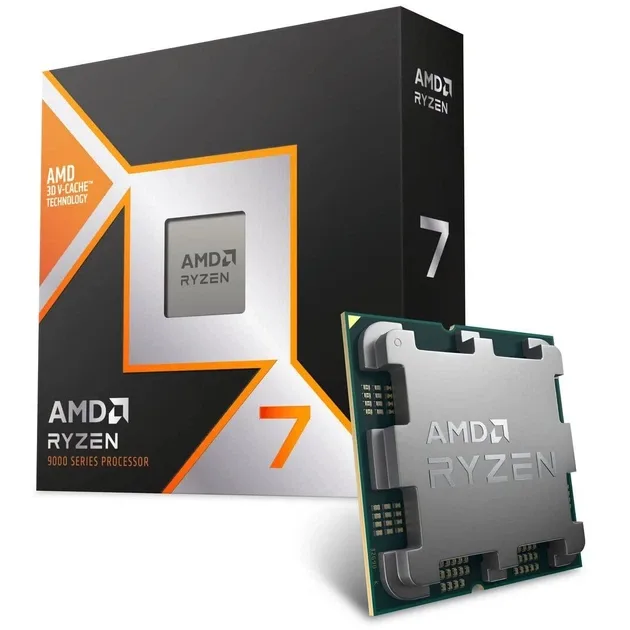 AMD Ryzen 7 9800X3D 8C/16T 4.7/5.2GHz Boost 96Mb Radeon, vedere laterală